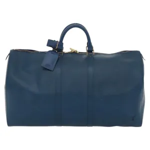 Louis Vuitton Keepall 55 Leather Travel Bag (Pre-Owned)