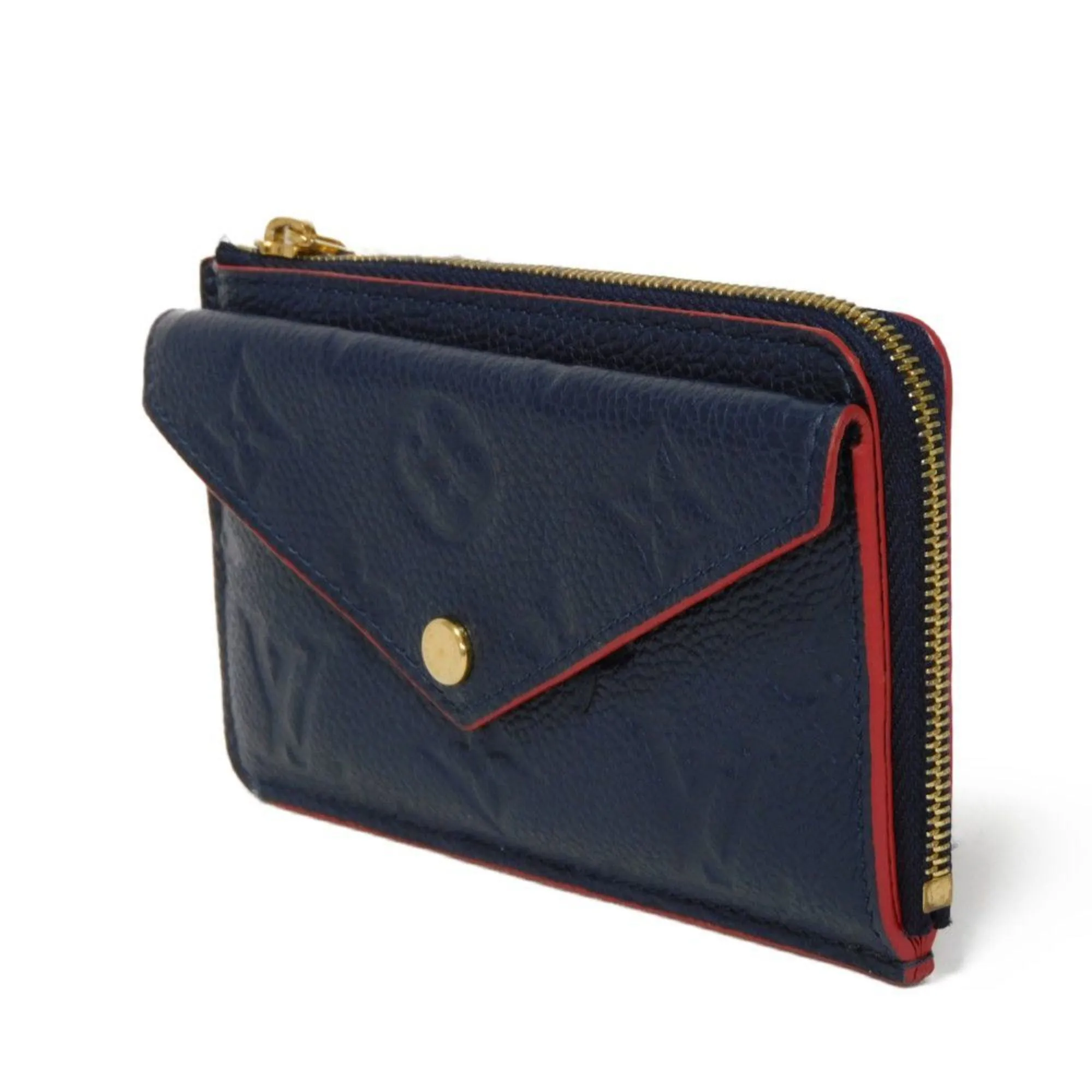Louis Vuitton Marine Rouge Navy Monogram Empreinte Coin Purse/Coin Case (Pre-Owned)