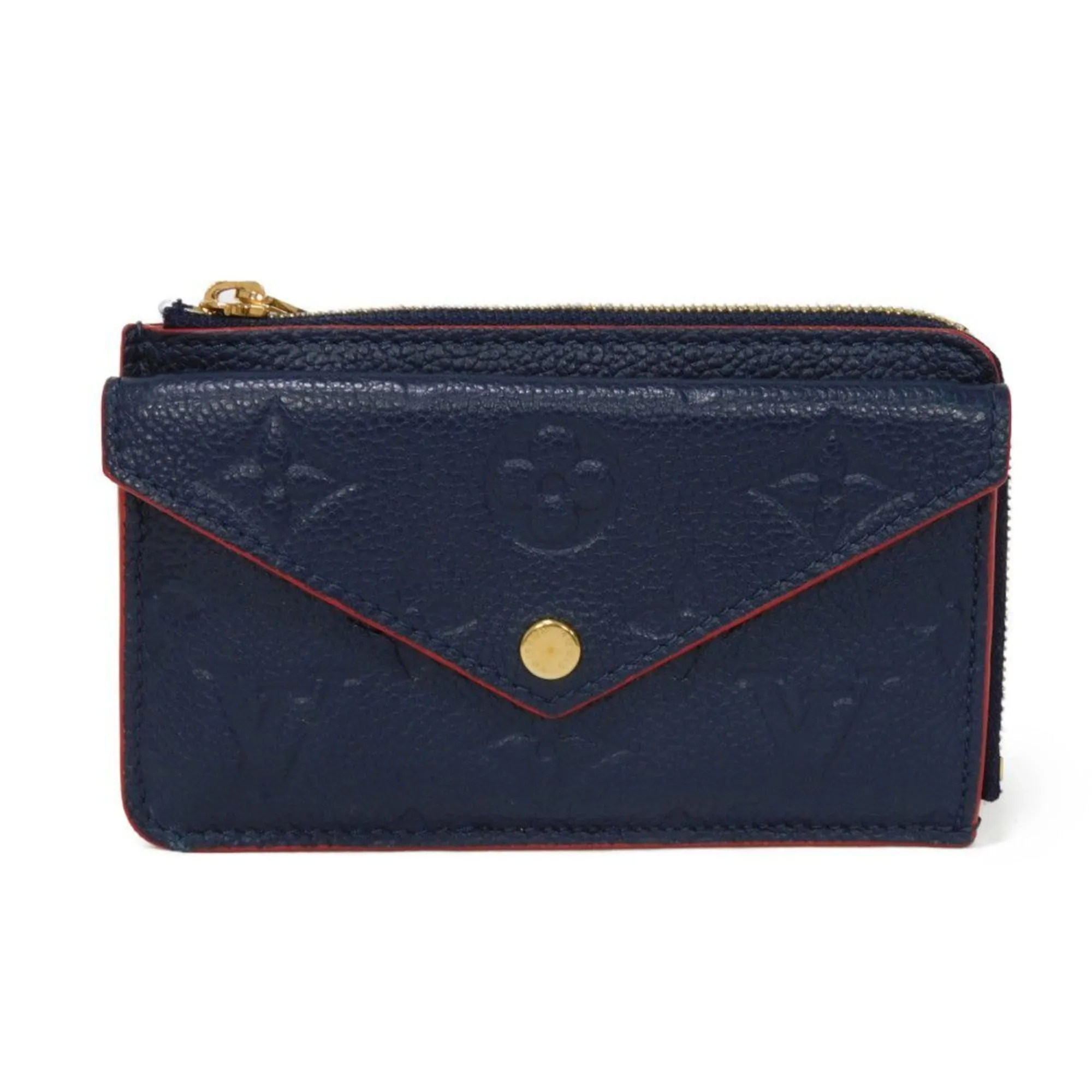 Louis Vuitton Marine Rouge Navy Monogram Empreinte Coin Purse/Coin Case (Pre-Owned)