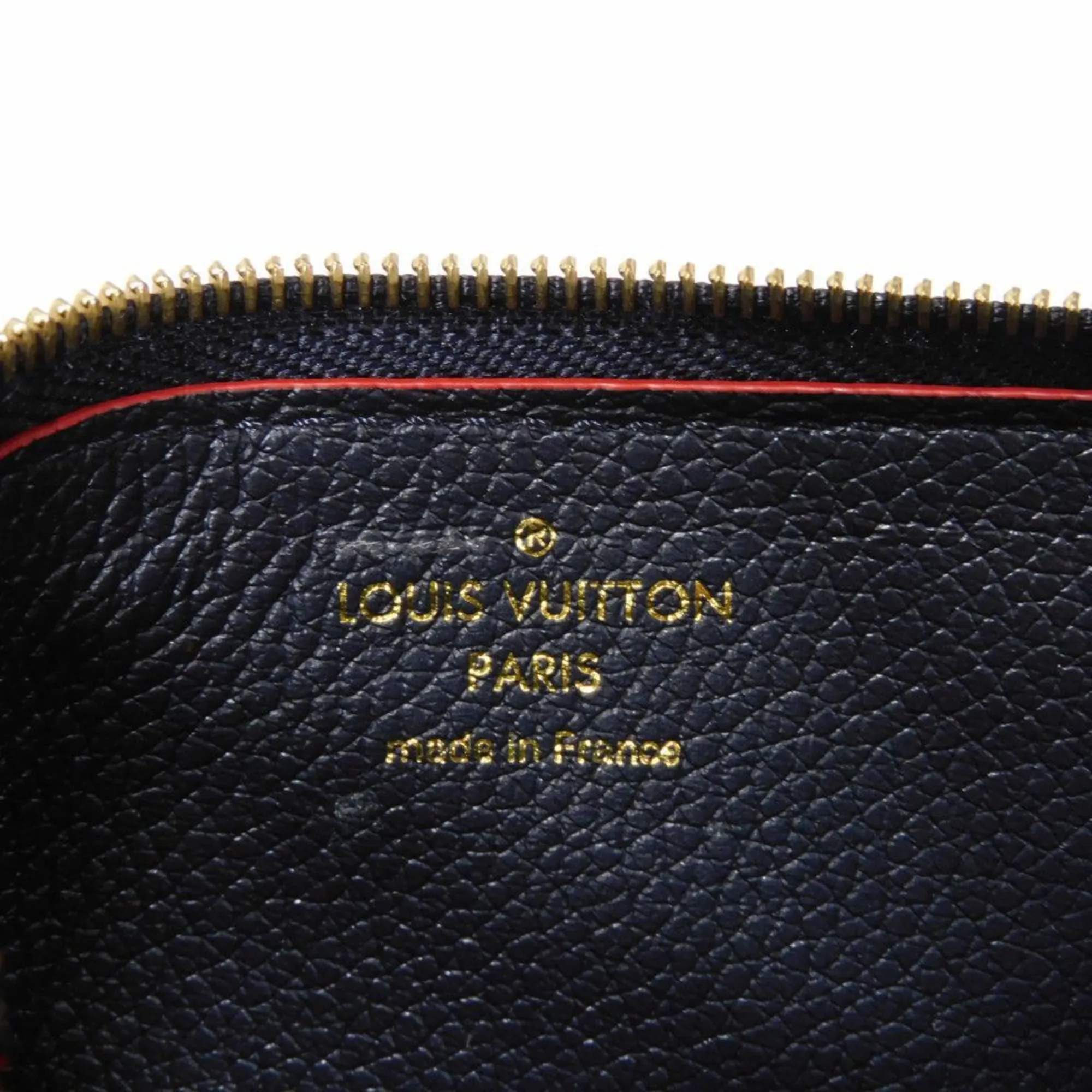 Louis Vuitton Marine Rouge Navy Monogram Empreinte Coin Purse/Coin Case (Pre-Owned)