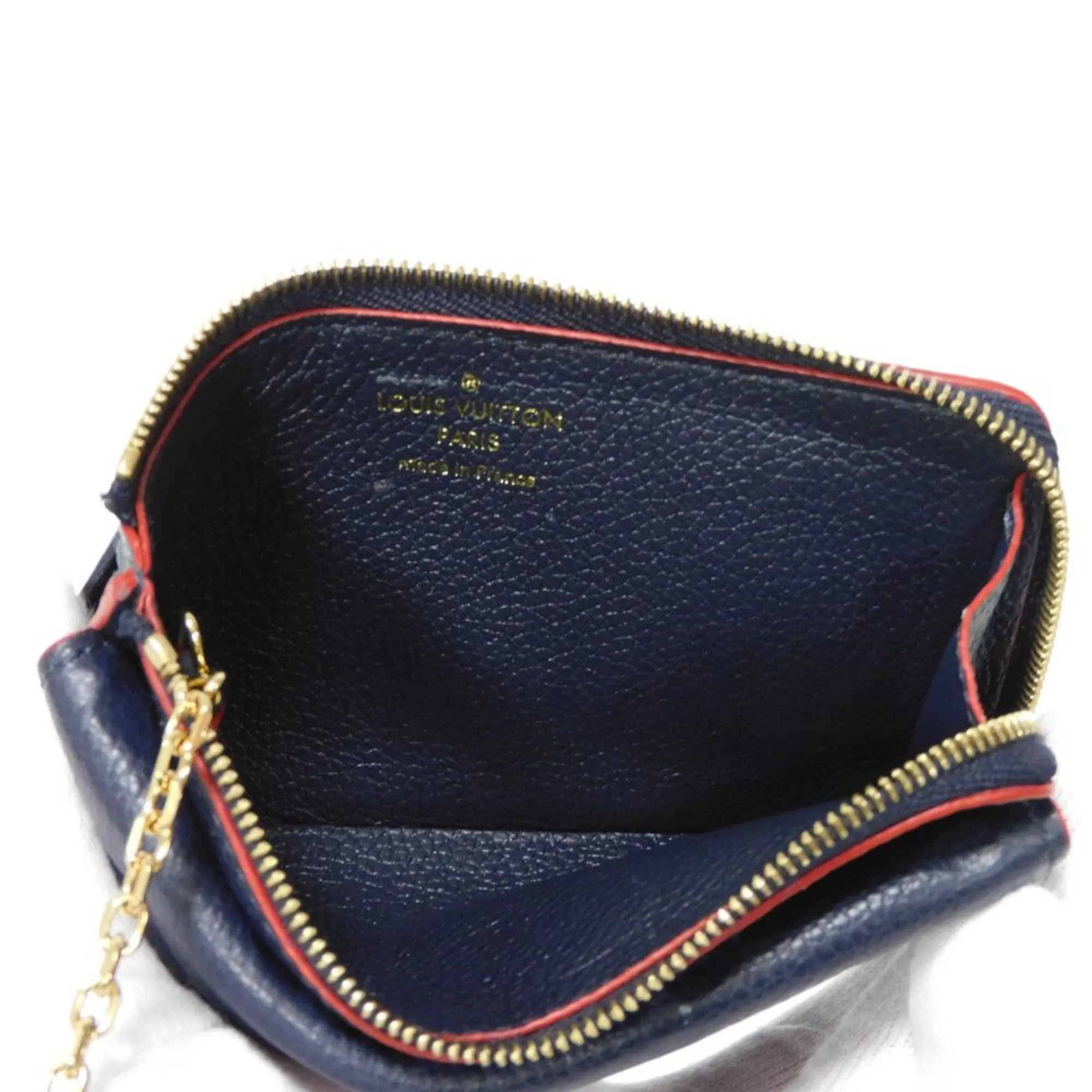 Louis Vuitton Marine Rouge Navy Monogram Empreinte Coin Purse/Coin Case (Pre-Owned)