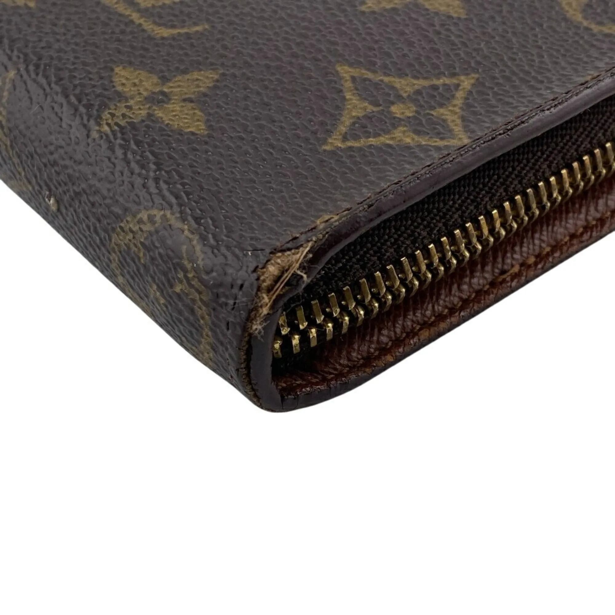 Louis Vuitton Monogram Leather Long Wallet (Bi-Fold) (Pre-Owned)