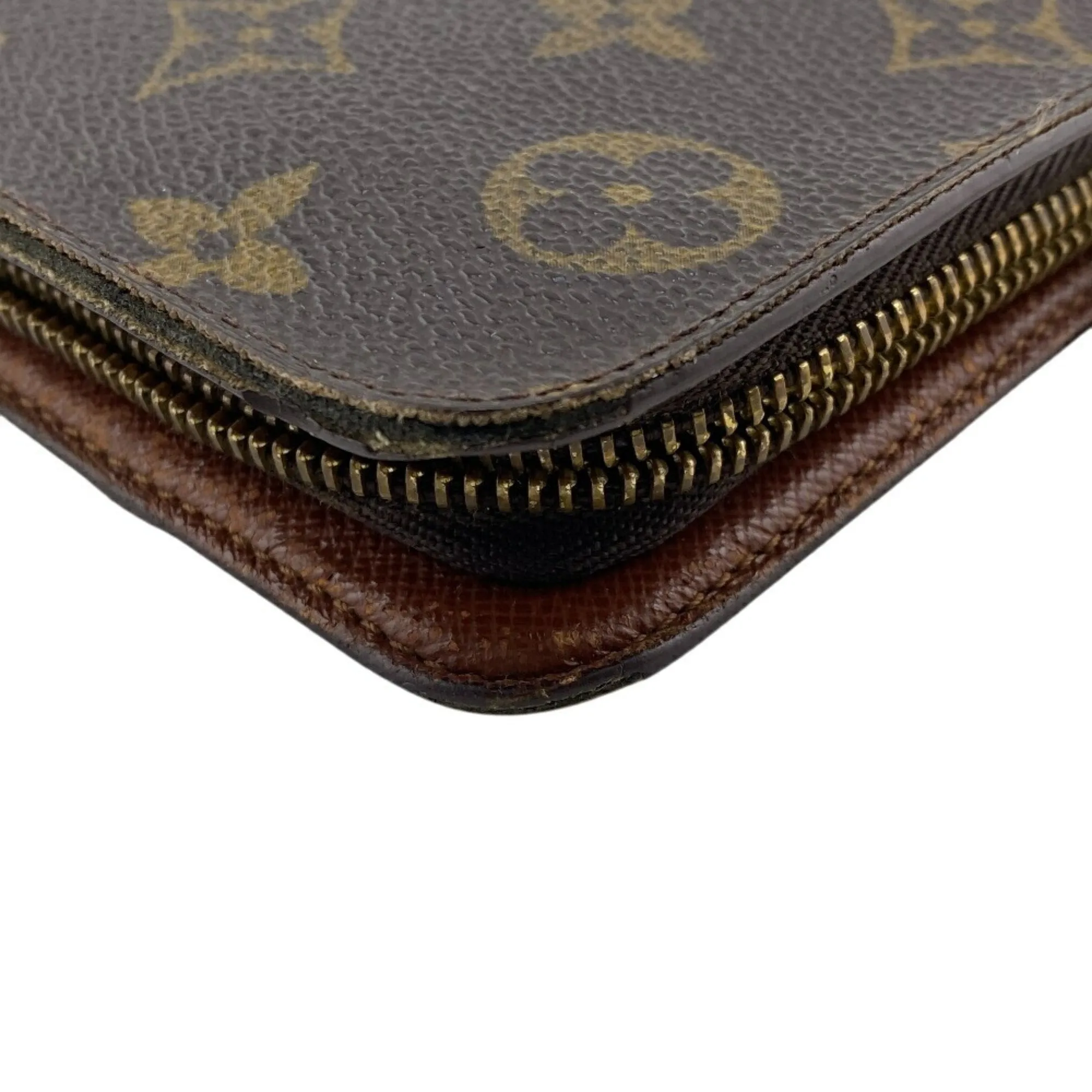 Louis Vuitton Monogram Leather Long Wallet (Bi-Fold) (Pre-Owned)