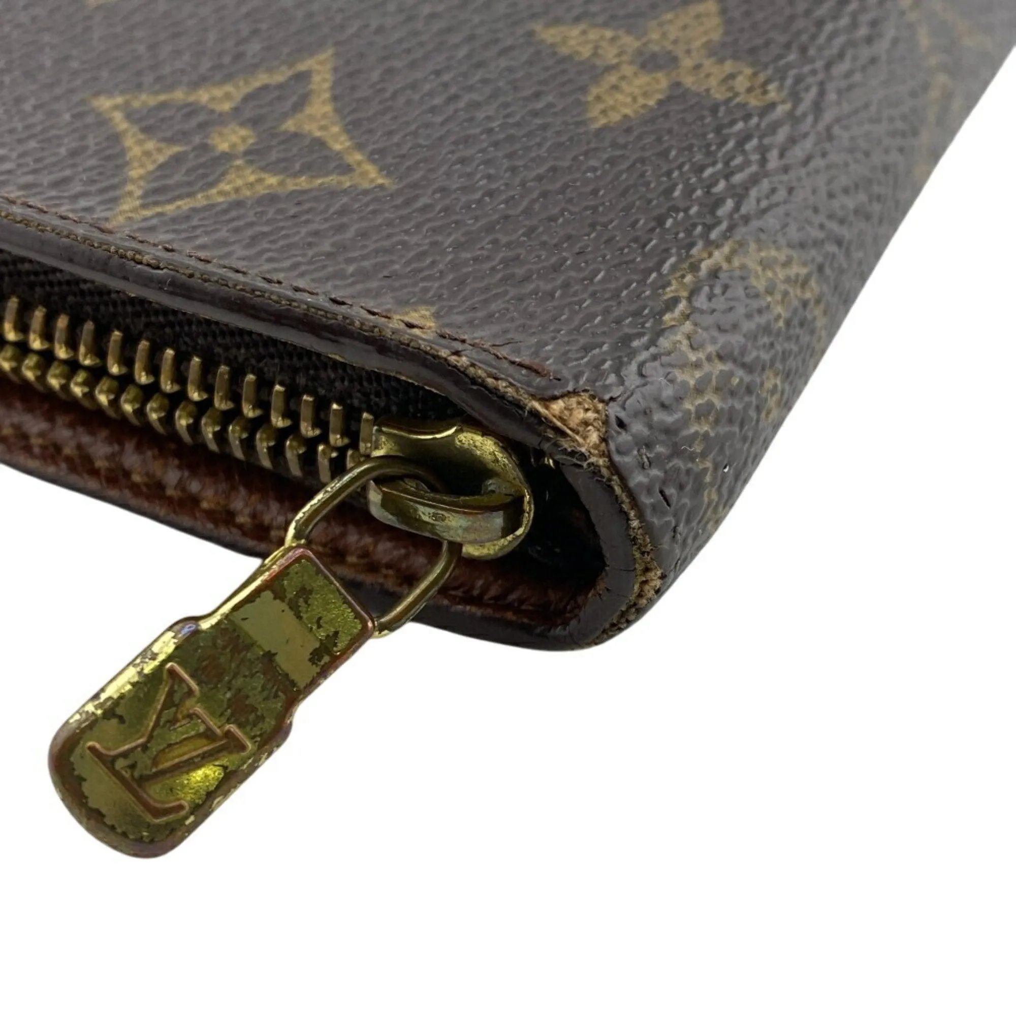 Louis Vuitton Monogram Leather Long Wallet (Bi-Fold) (Pre-Owned)
