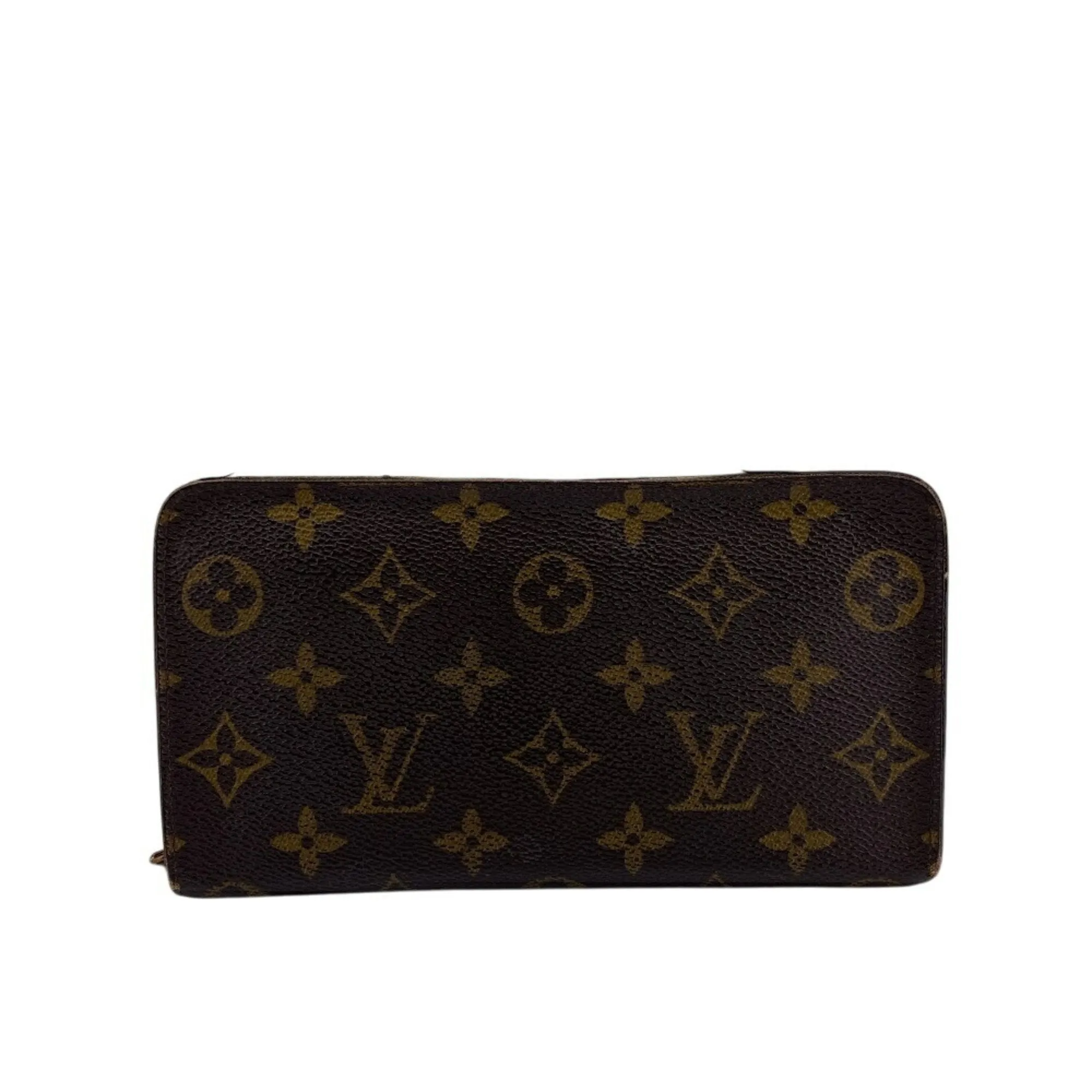 Louis Vuitton Monogram Leather Long Wallet (Bi-Fold) (Pre-Owned)