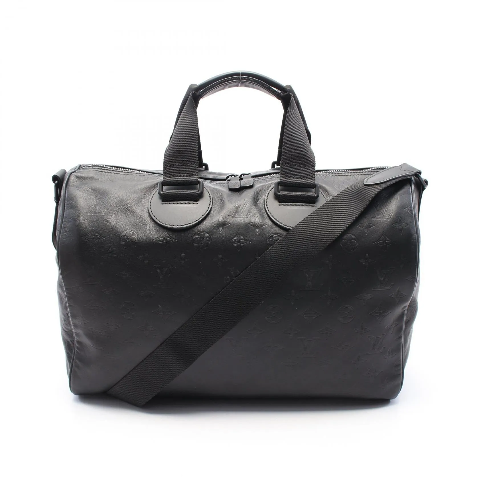 Louis Vuitton Monogram Shadow Leather Speedy Bandouliere 40 Bag