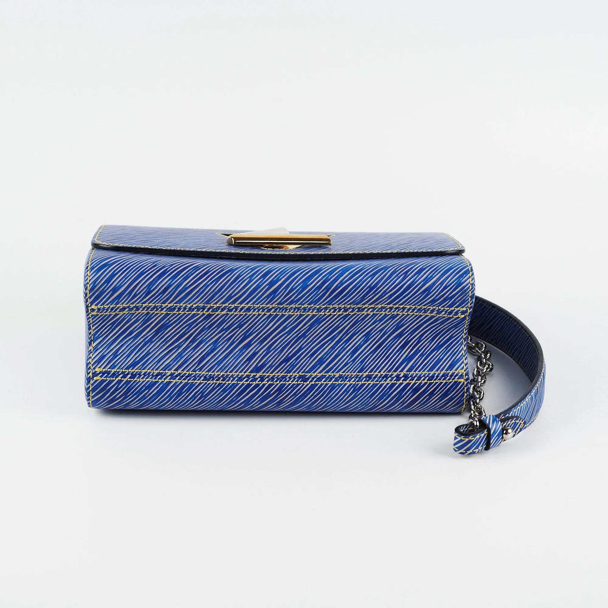 Louis Vuitton Twist MM Blue Shoulder Bag