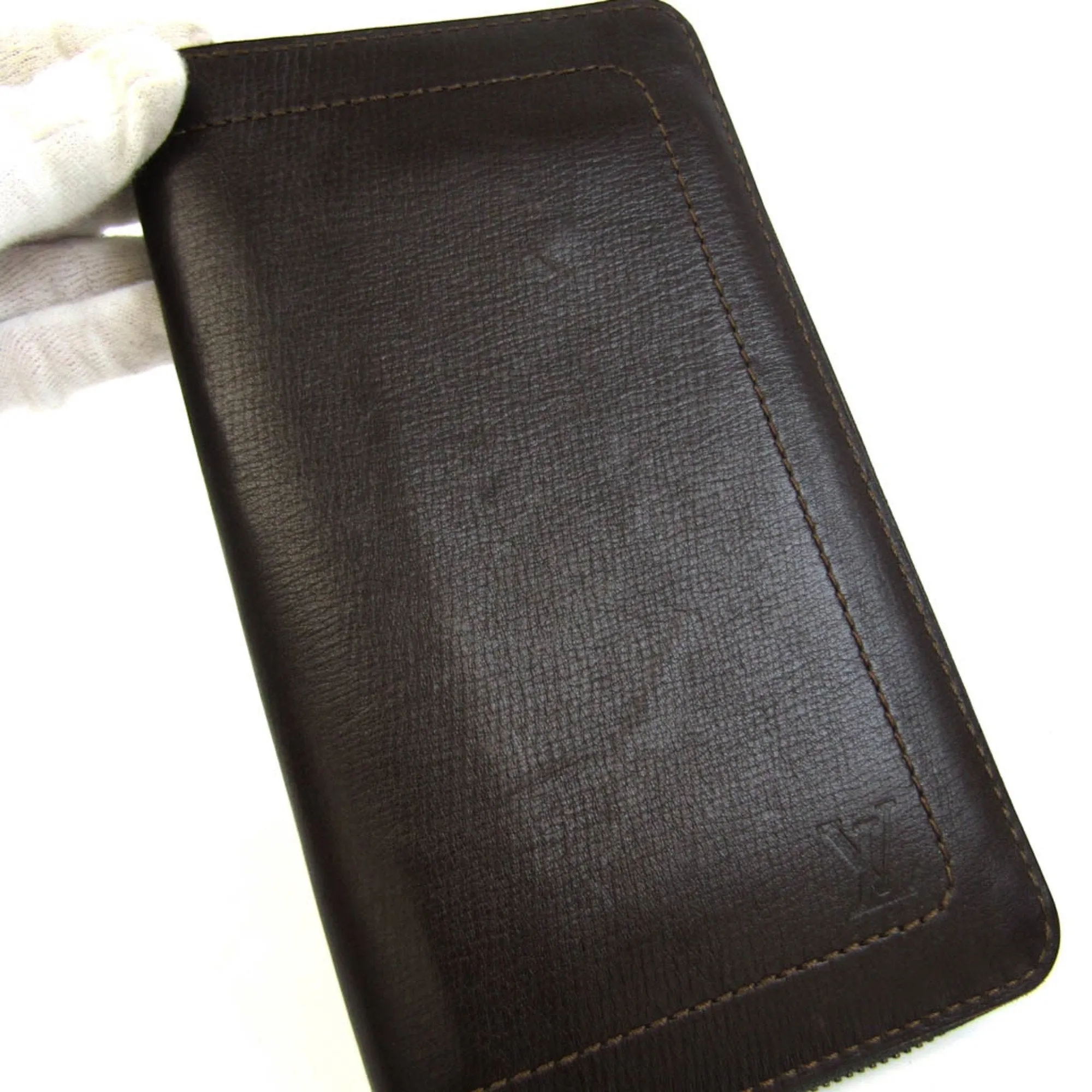 Louis Vuitton Utah Utah Leather Long Wallet (Bi-Fold) (Pre-Owned)