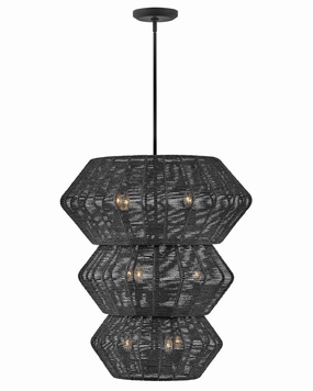 Luca LED Chandelier in Black Modern Ceiling Lights shop