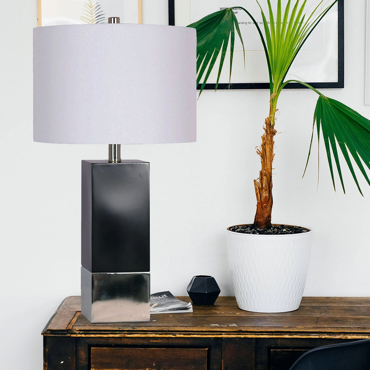 Luce Lumen Lighting LL1618  One Light Table Lamp Lamp Two-Tone