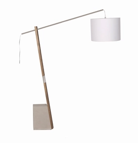 Luce Lumen Lighting LL1743  One Light Floor Lamp Lamp Pewter, Nickel, Silver Buy Lamps cheap online