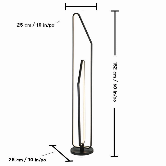 Luce Lumen Lighting LL2177  Led Floor Lamp Lamp Black