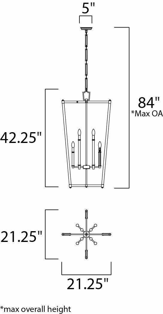 Lucent Eight Light Pendant Heritage Ceiling Light Fixtures on sale