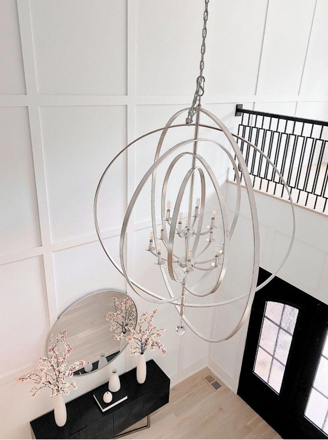 Luna 12 Light Chandelier Antique Silver Designer Ceiling Lights for less