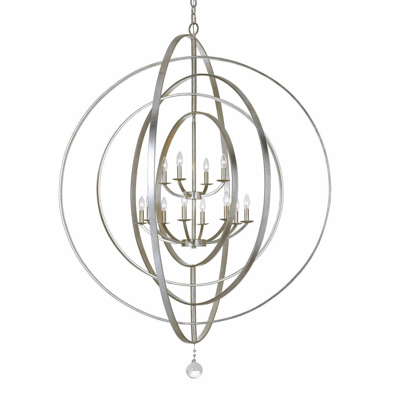 Luna 12 Light Chandelier Antique Silver Ceiling Lights Lighting outlet store