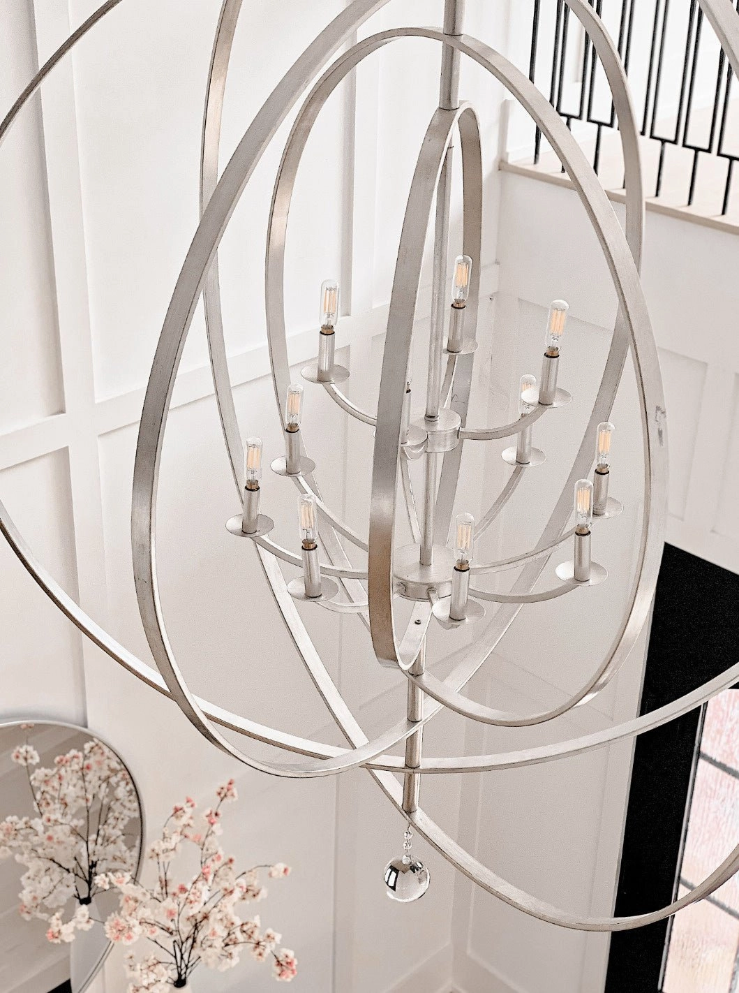 Luna 12 Light Chandelier Antique Silver Designer Ceiling Lights for less