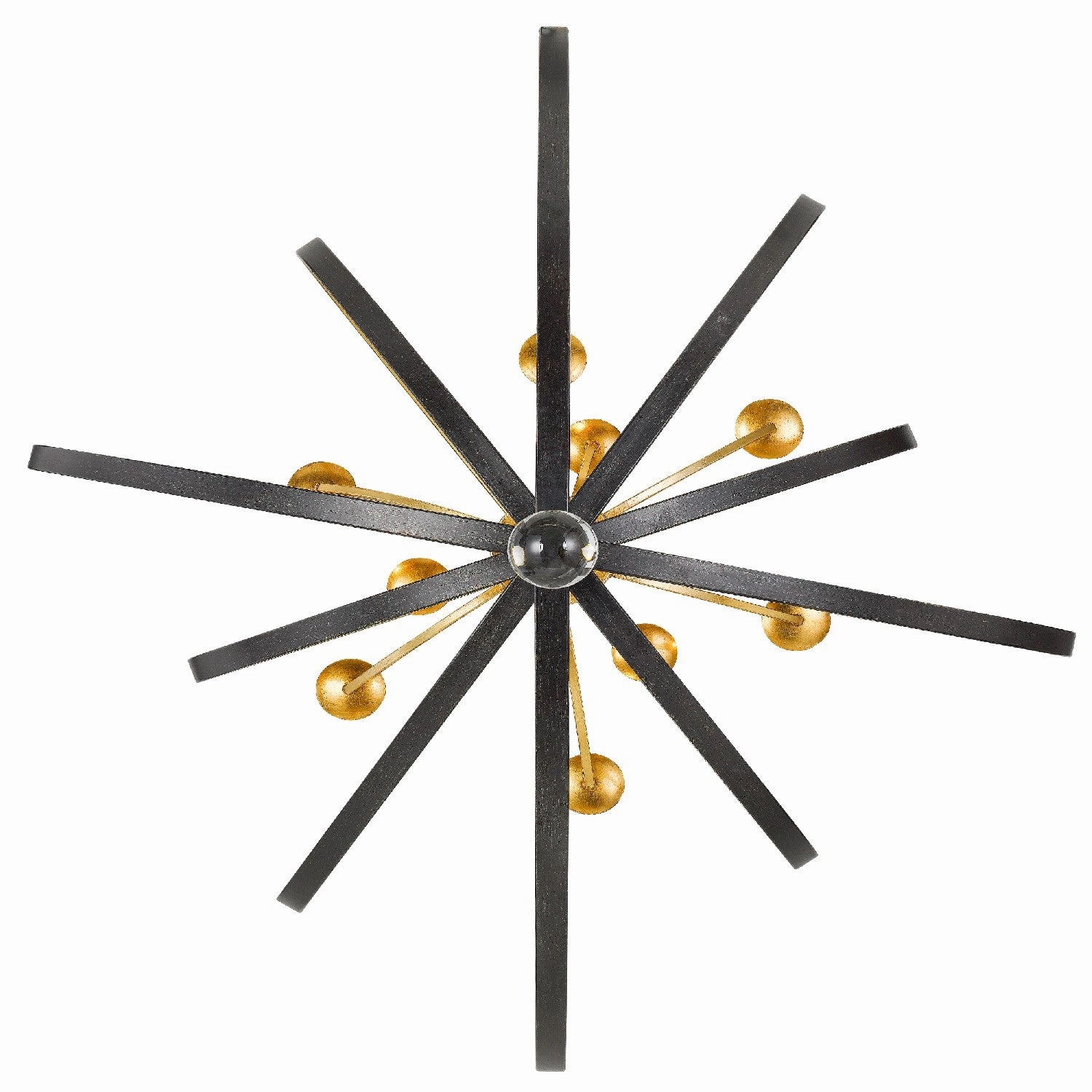 Luna Nine Light Chandelier English Bronze   Antique Gold Designer Ceiling Lights for less