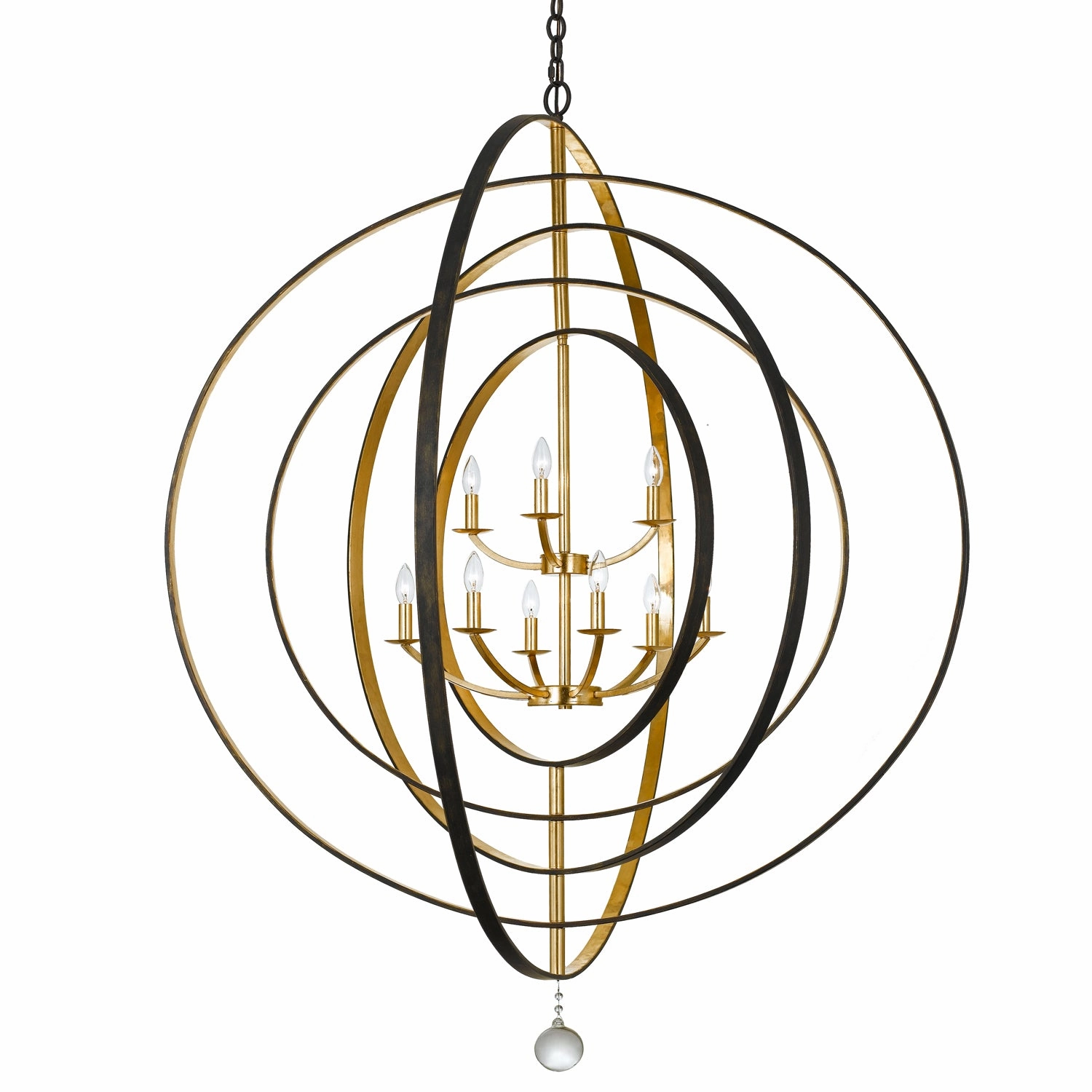 Luna Nine Light Chandelier English Bronze   Antique Gold Ceiling Lights Lighting outlet store