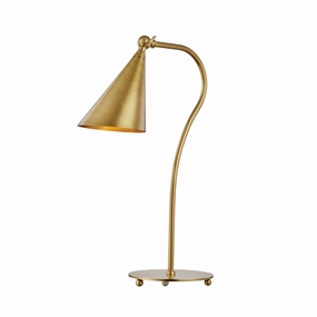 Lupe One Light Table Lamp Aged Brass Desk Lamps Lighting sale online