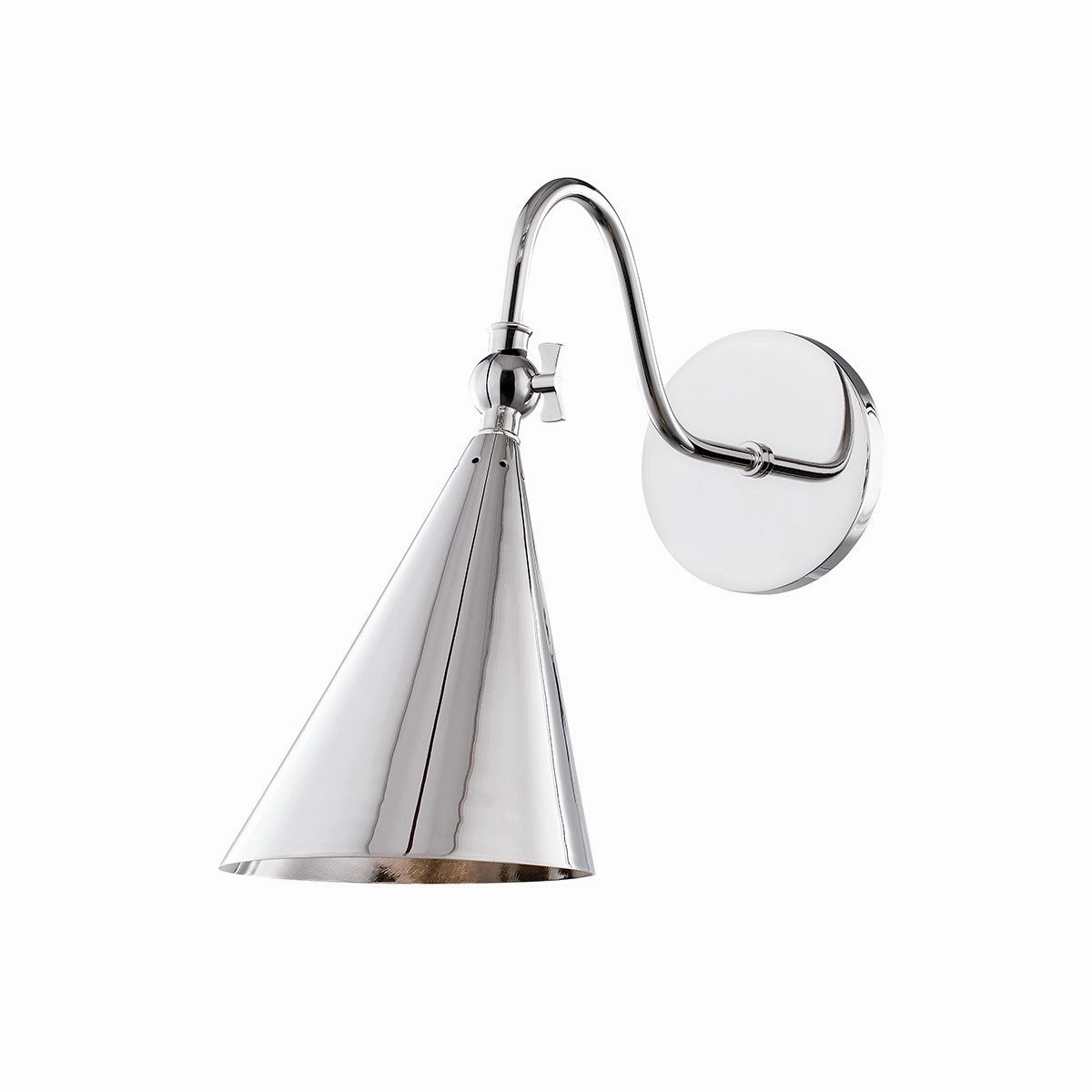 Lupe One Light Wall Sconce Polished Nickel Wall Lights for decor discount