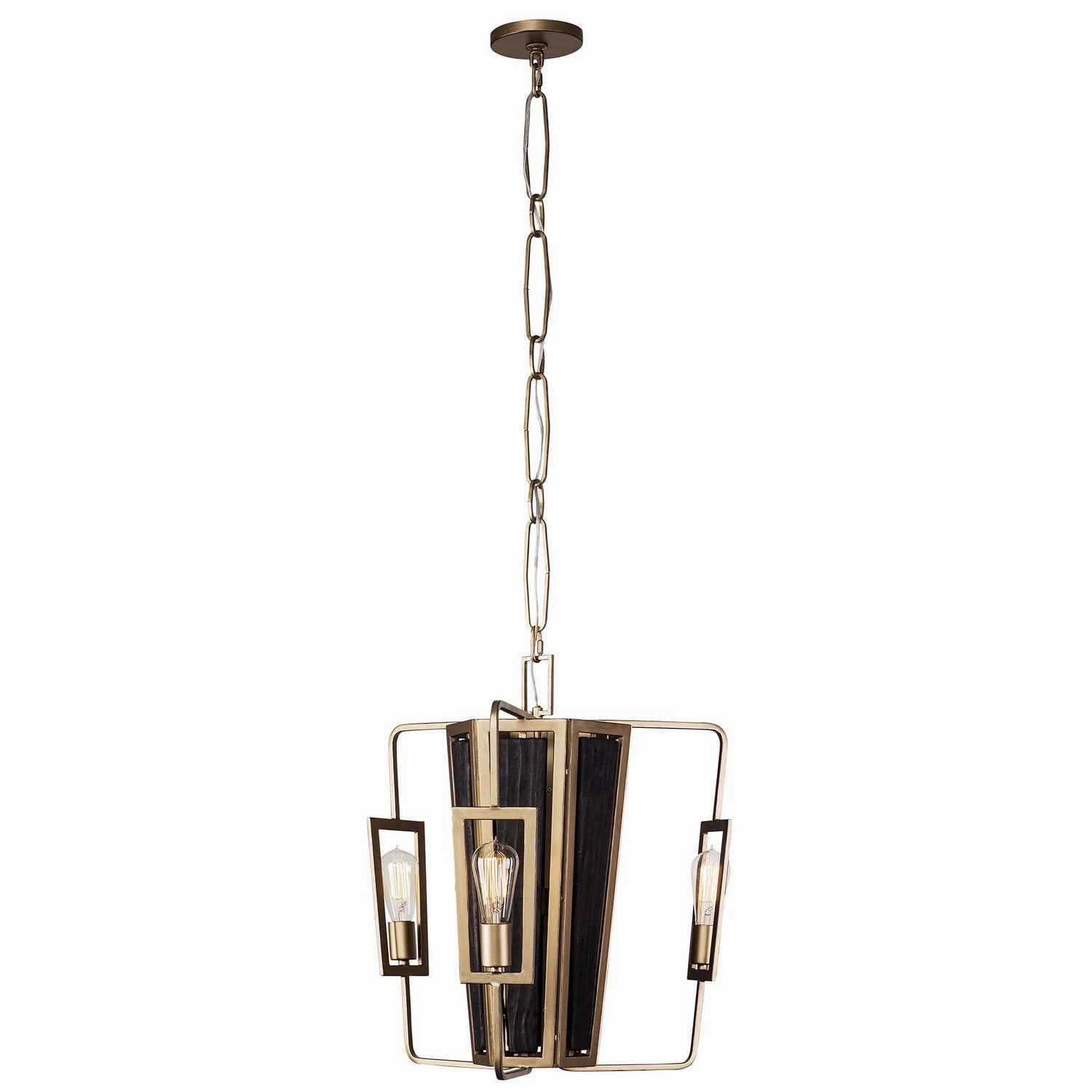 Madeira Three Light Chandelier Rustic Gold Energy-saving Ceiling Lights store