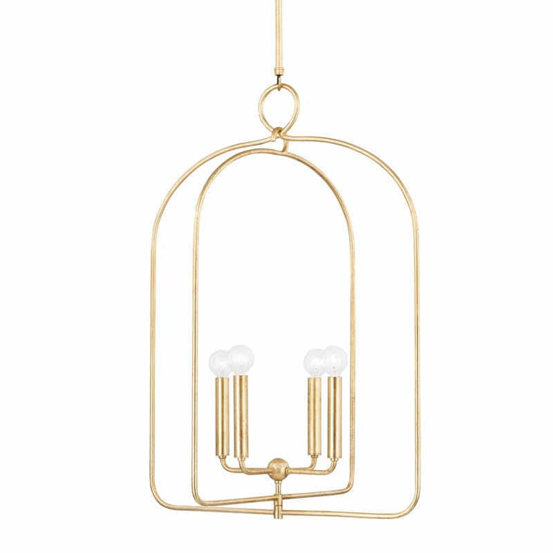 Mallory Four Light Pendant Gold Leaf Ceiling Lights Lighting free shipping