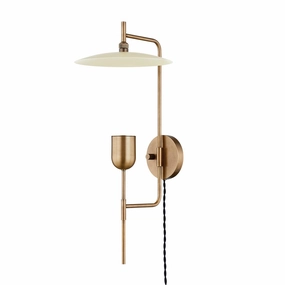 Manti One Light Wall Sconce Patina Brass And Soft Sand Elegant Wall Lights clearance