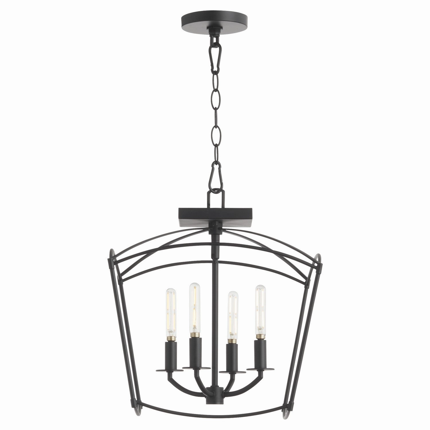Mantle Four Light Dual Mount Matte Black Cheap Ceiling Lights available