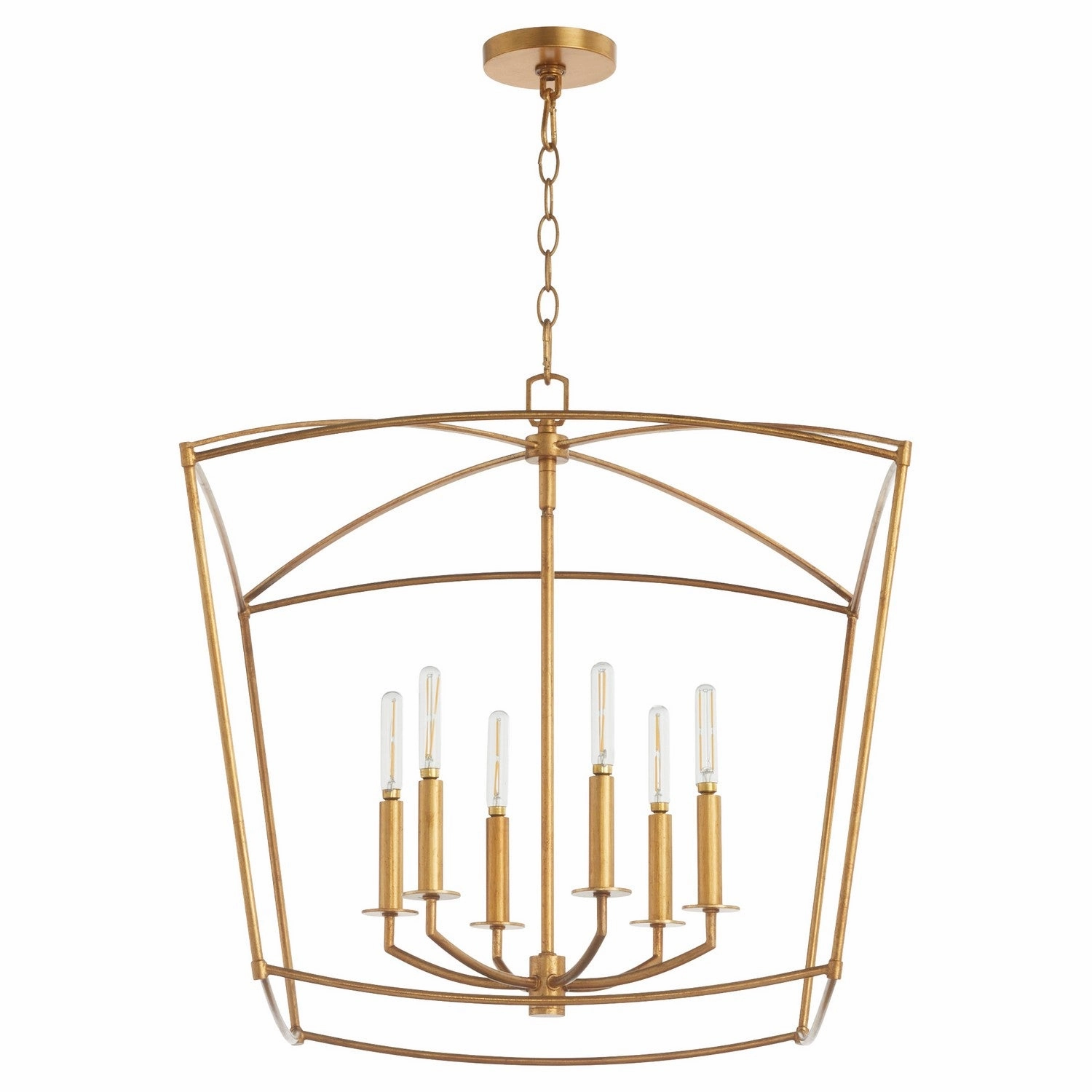 Mantle Six Light Pendant Gold Leaf Ceiling Lights Lighting cheap deals