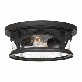 Marblehead Two Light Outdoor Flush Mount Mystic Black Outdoor Ceiling Mount Lighting flash sale