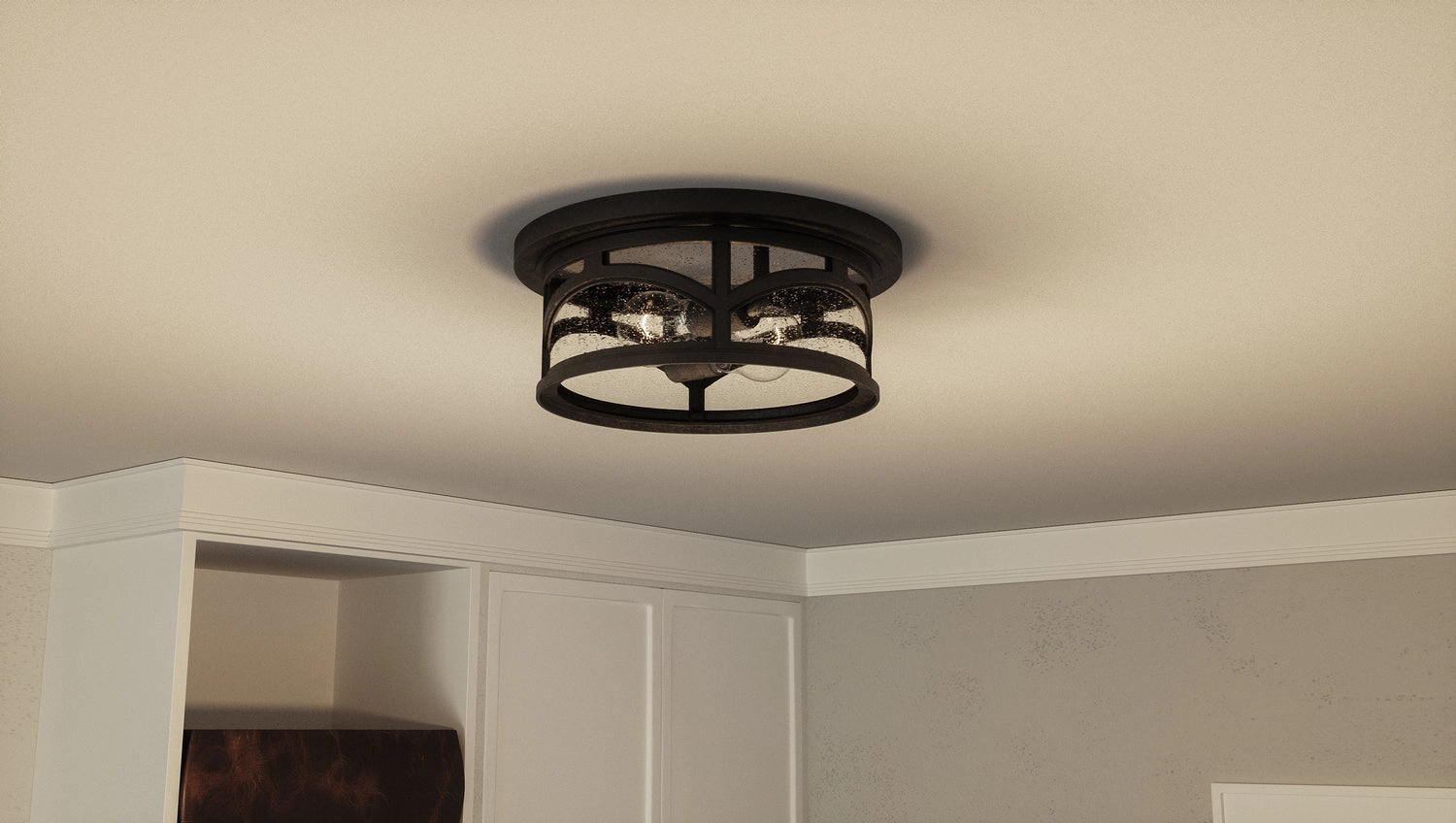 Marblehead Two Light Outdoor Flush Mount Mystic Black Waterproof Outdoor Ceiling Mount sale