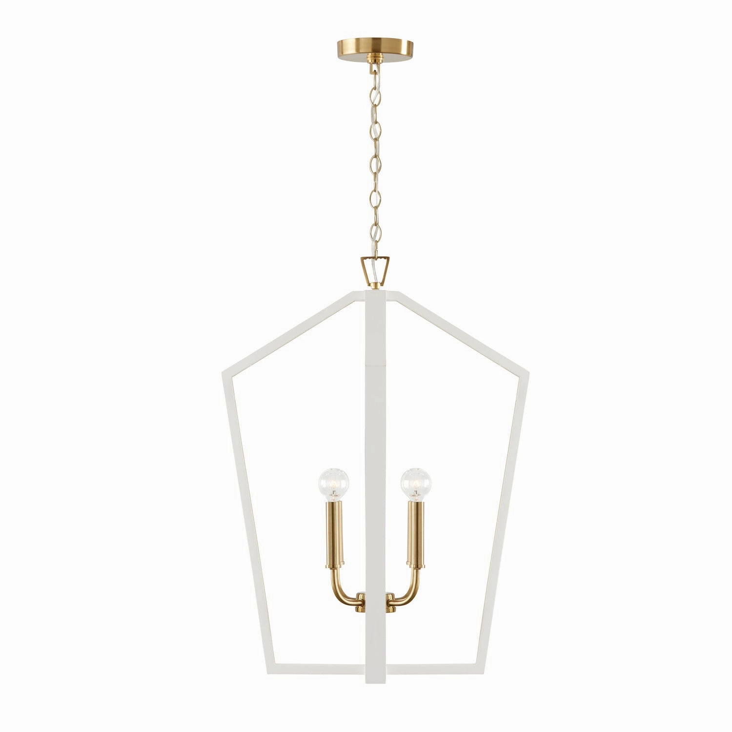 Maren Four Light Pendant Flat White and Matte Brass Ceiling Light Fixtures on sale