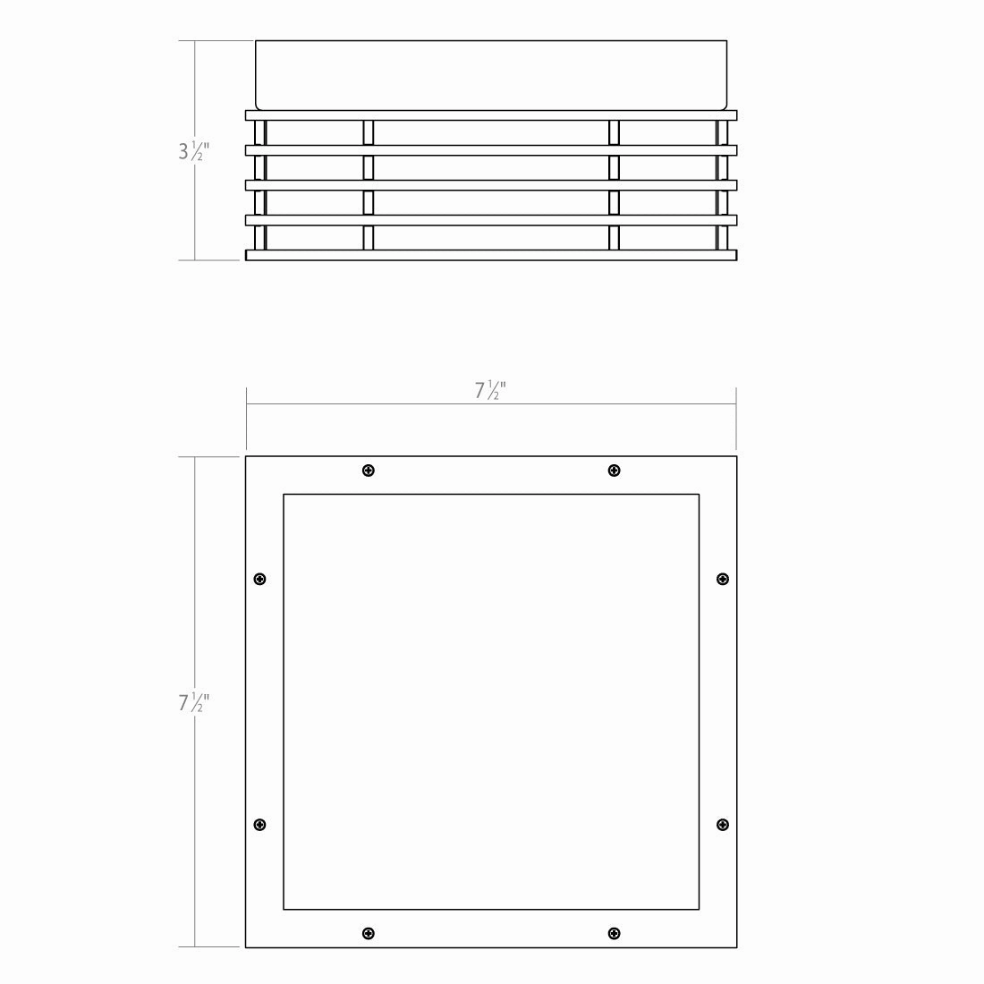 Marue LED Surface Mount Textured Gray Exterior Ceiling Lights markdown
