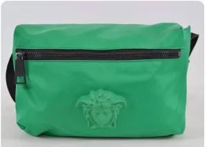 Medusa Nylon Belt Bag In Green