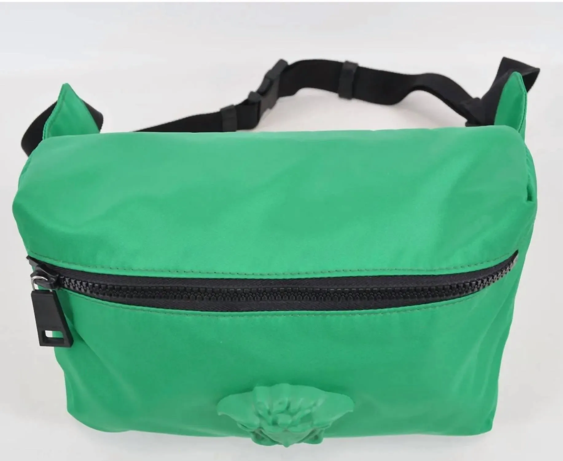 Medusa Nylon Belt Bag In Green