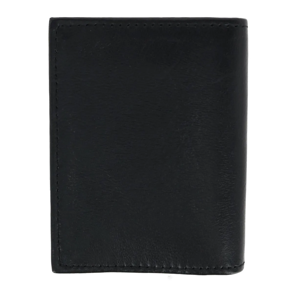 Men's Lambskin Bifold Wallet with Center Flap