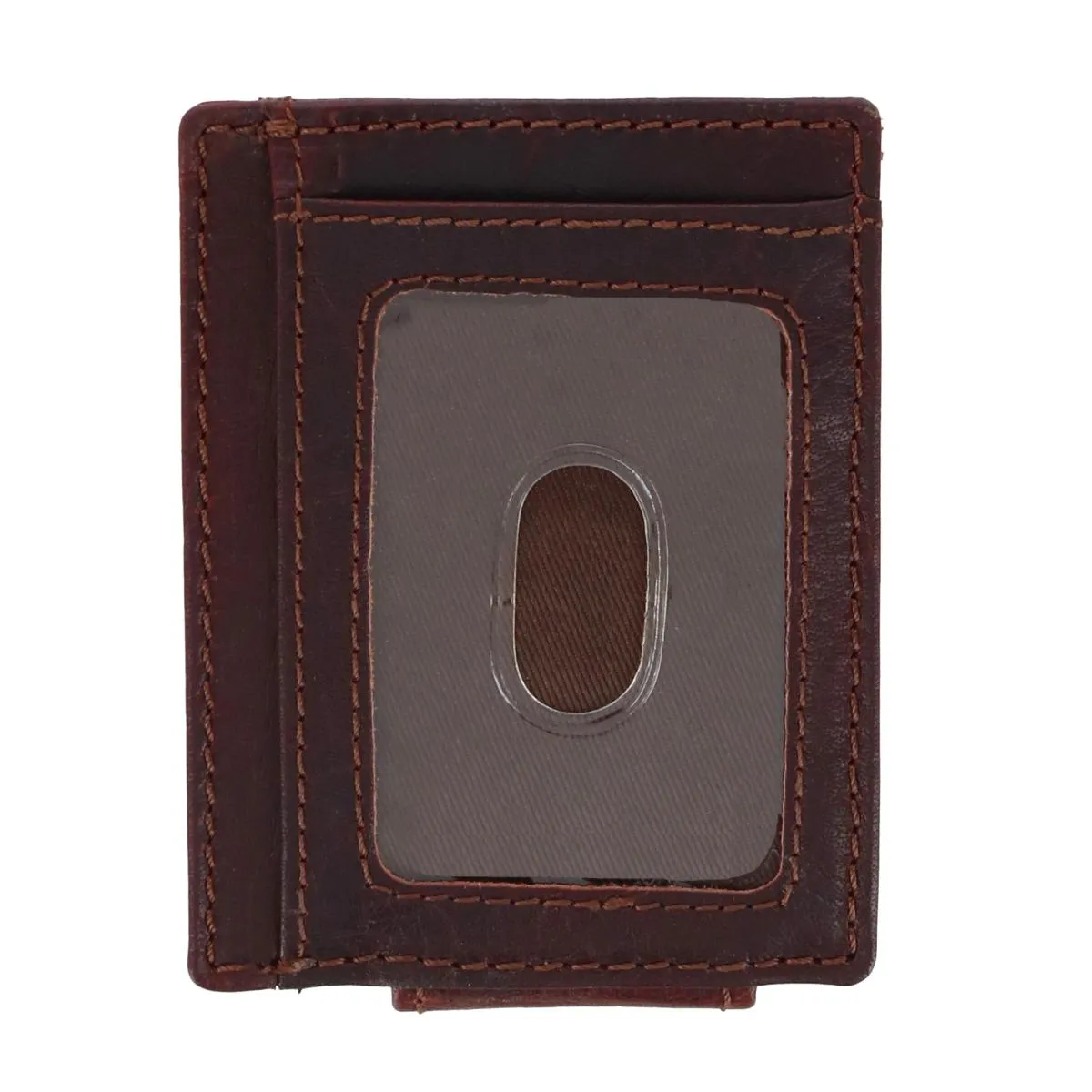 Men's Leather Front Pocket Money Clip