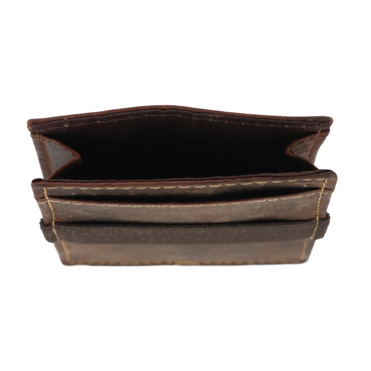 Men's Leather Front Pocket Wallet with Elastic Keeper