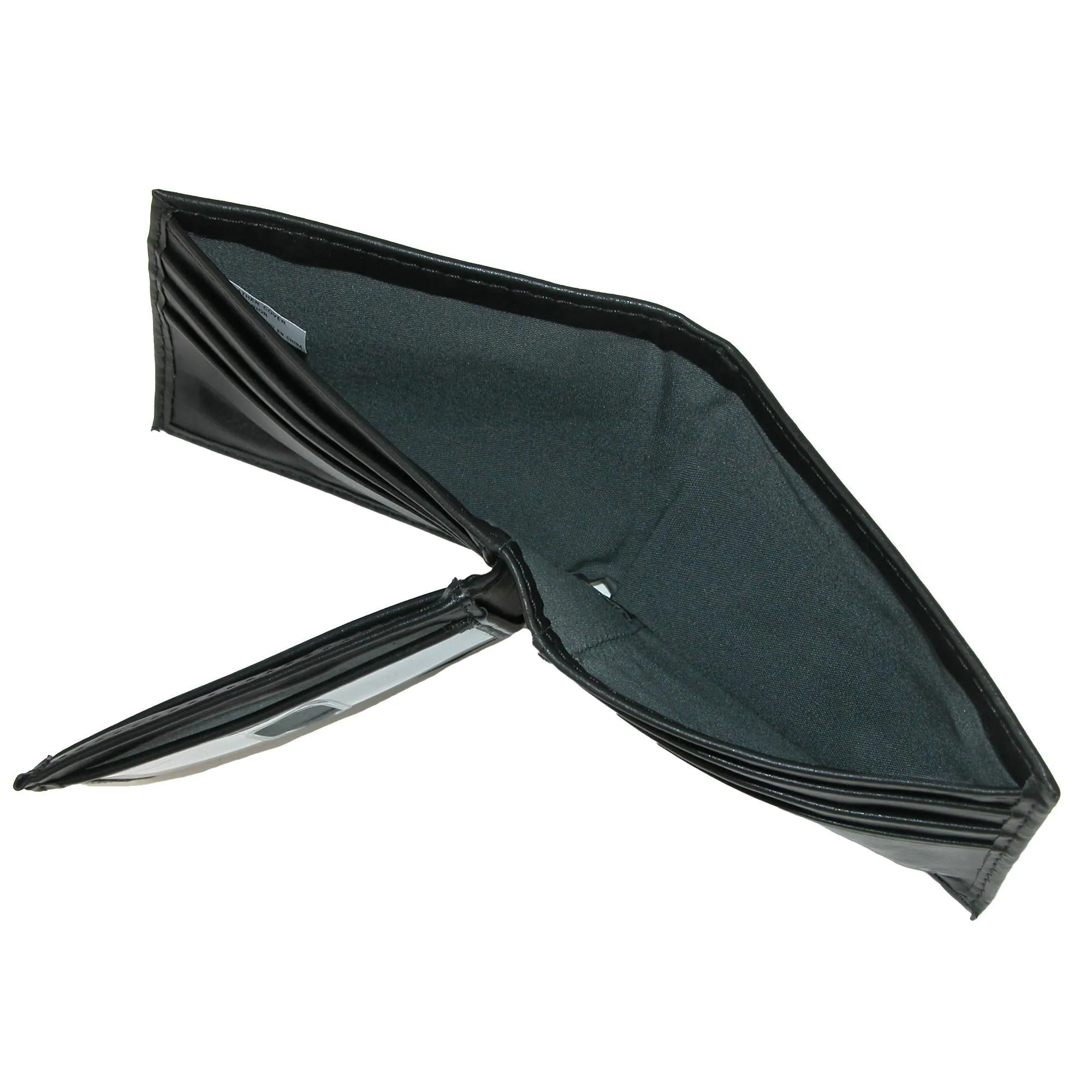 Men's Leather RFID Protected Extra Capacity Slim Bifold Wallet