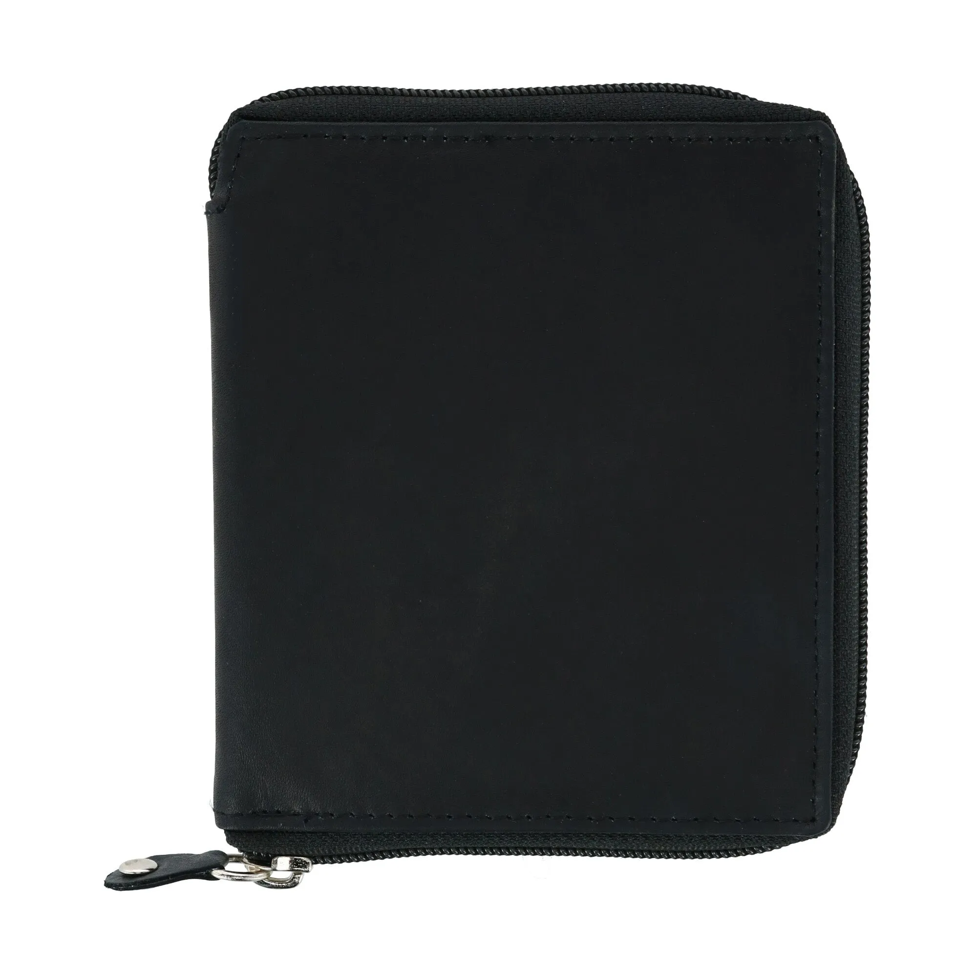 Men's Leather Zip-Around European Wallet