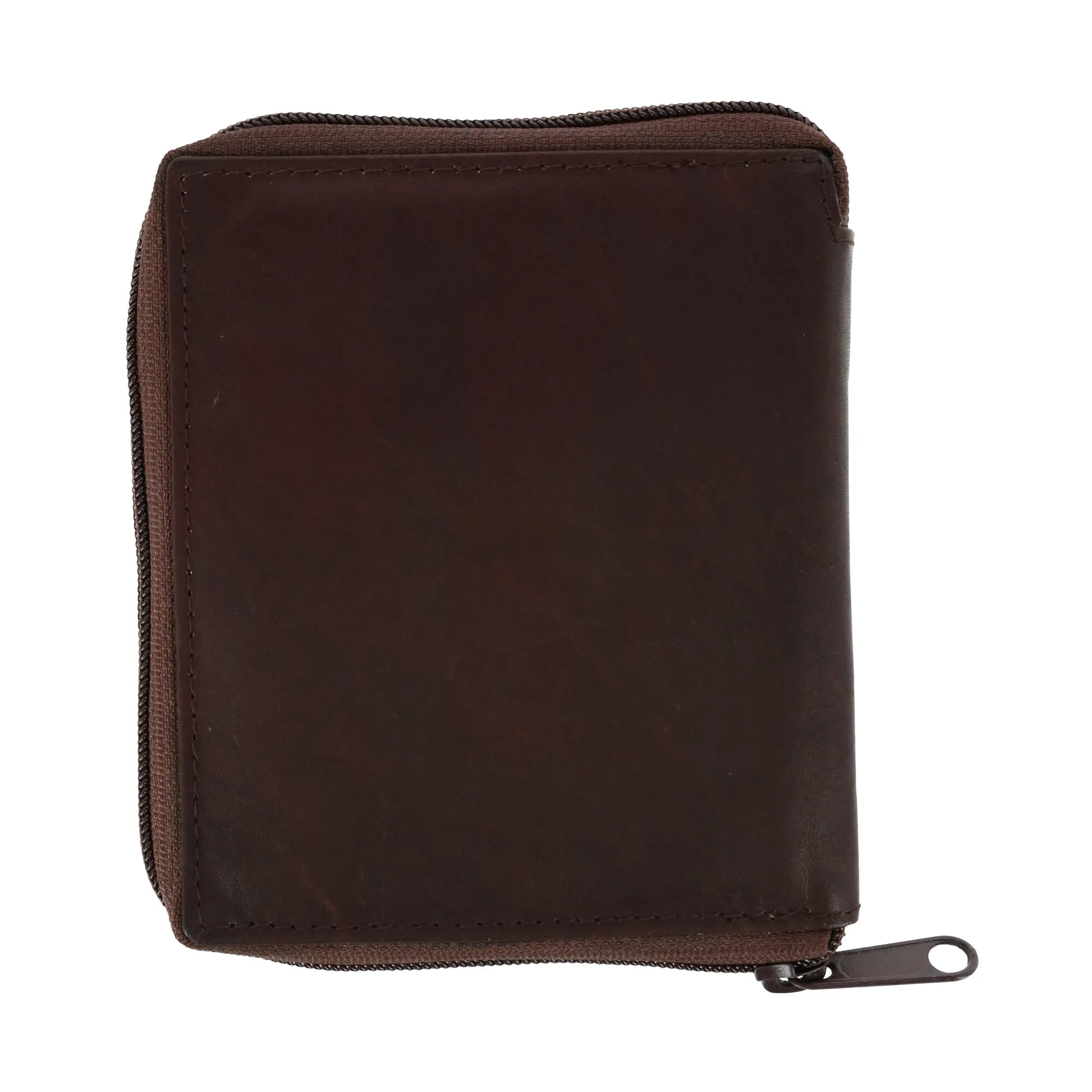 Men's Leather Zip-Around European Wallet
