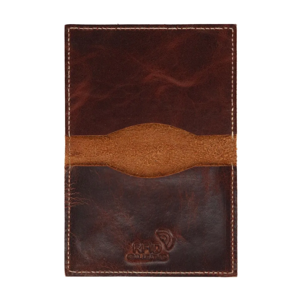 Men's Oil Pull Up Leather Card Case