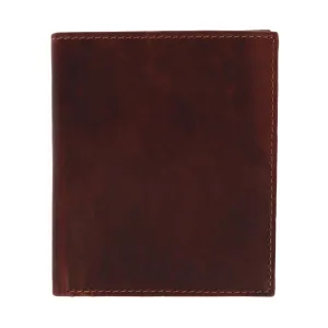 Men's Oil Pull Up Leather Hipster Wallet