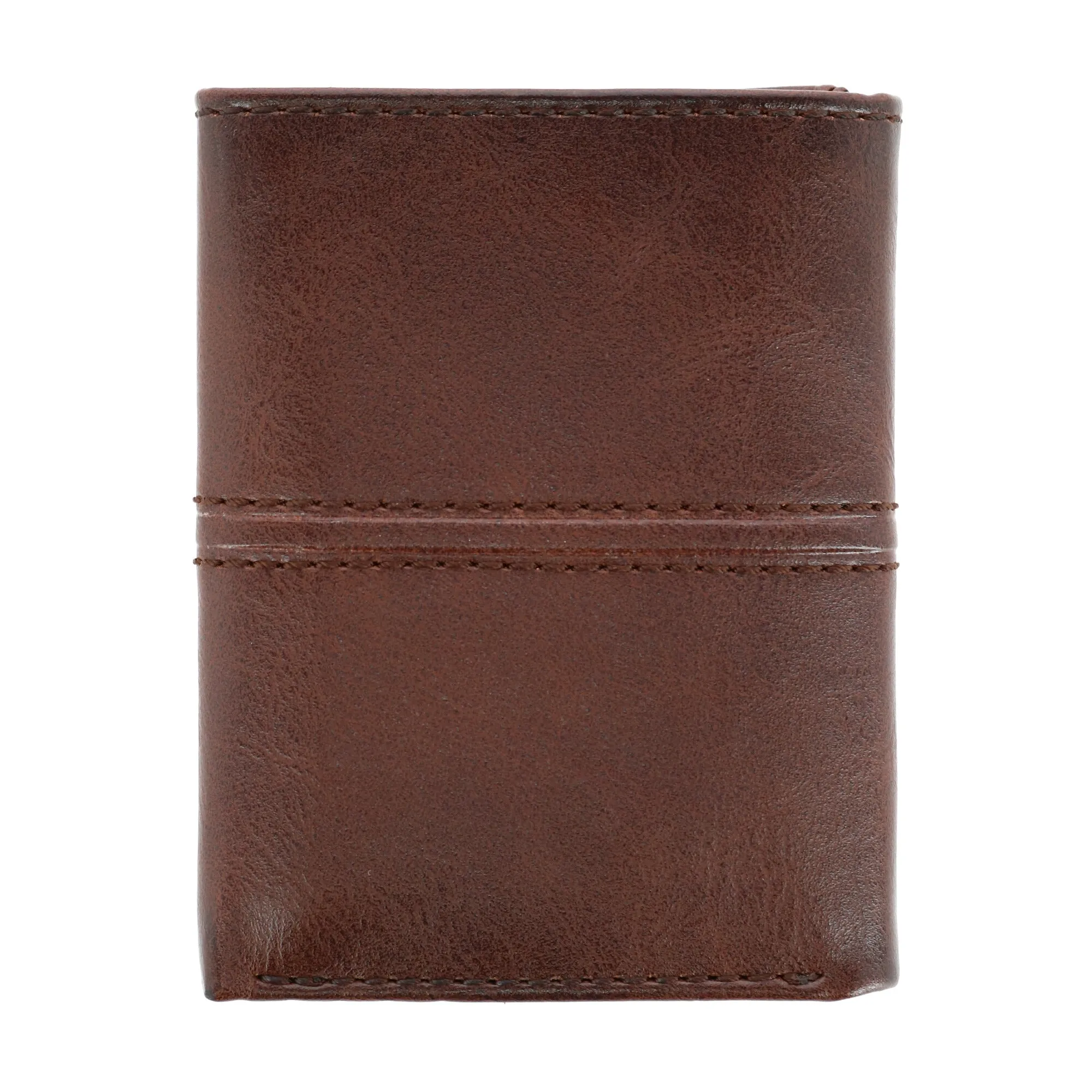 Men's RFID Protected Trifold Wallet with Double Row Stitching