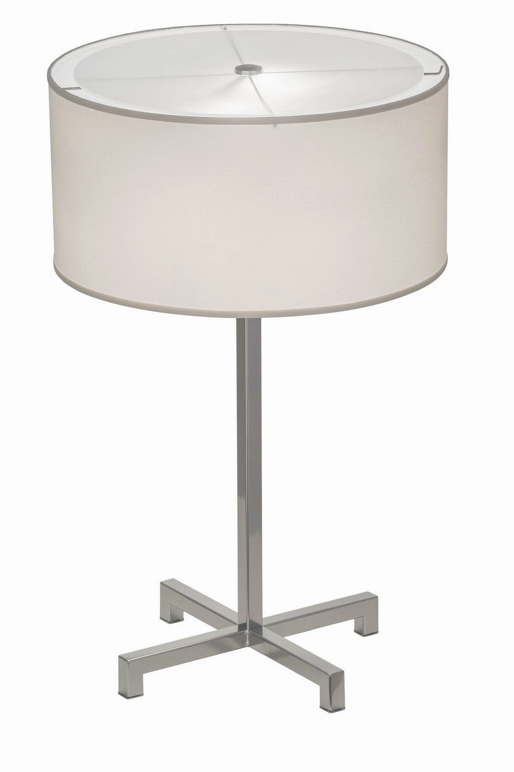Meyda Tiffany Lighting 157571 Cilindro Two Light Table Lamp Lamp Pewter, Nickel, Silver