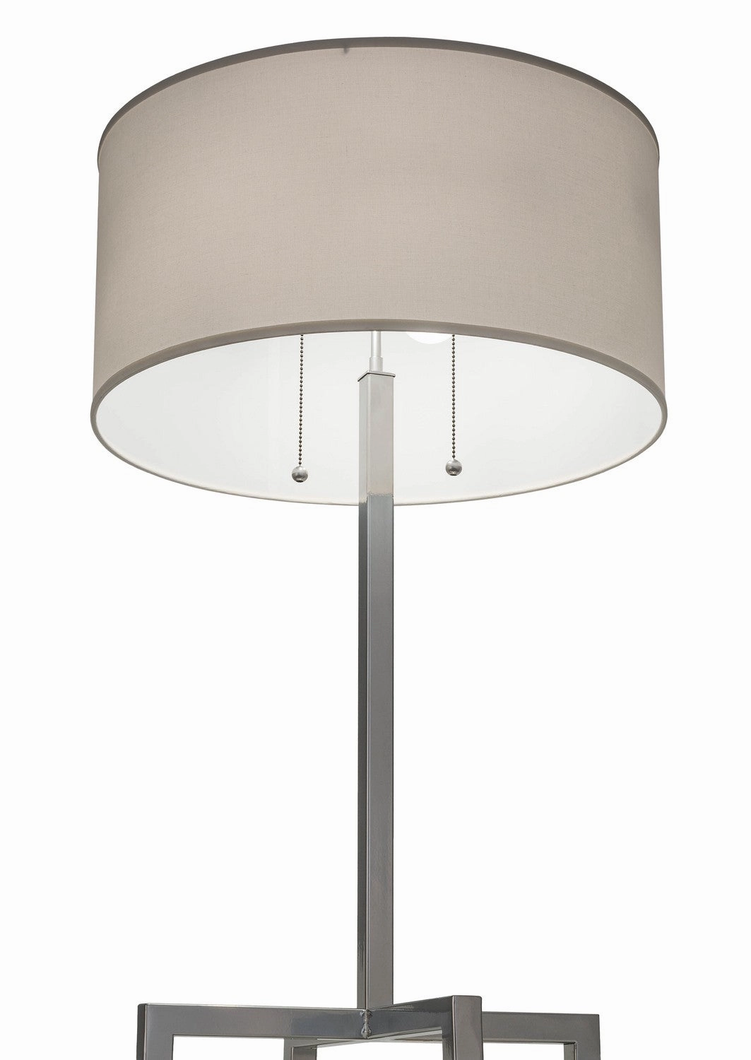 Meyda Tiffany Lighting 157571 Cilindro Two Light Table Lamp Lamp Pewter, Nickel, Silver