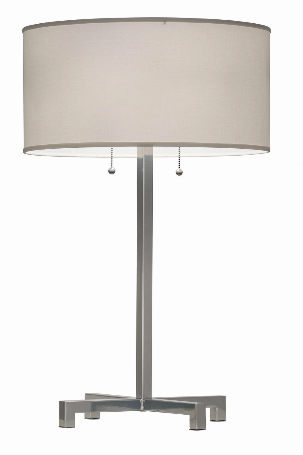 Meyda Tiffany Lighting 157571 Cilindro Two Light Table Lamp Lamp Pewter, Nickel, Silver