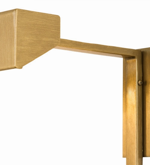 Meyda Tiffany Lighting 167593 Edge Two Light Wall Sconce Decor Gold, Champ, Gld Leaf
