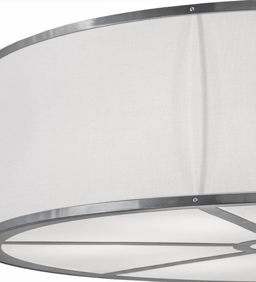 Meyda Tiffany Lighting 169152 Cilindro Six Light Flushmount Ceiling Light Chrome