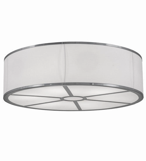 Meyda Tiffany Lighting 169152 Cilindro Six Light Flushmount Ceiling Light Chrome Online shop Ceiling Lights